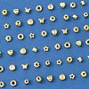 885Pcs 10 Styles CCB Plastic Beads CCB-FS0001-13-3