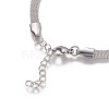 Stainless Steel Network Chains/Mesh Bracelets Bracelets BJEW-I274-13S-2