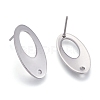 304 Stainless Steel Stud Earring Findings X-STAS-L238-072P-2