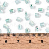 Transparent Inside Colours Glass Seed Beads SEED-T007-13N-4