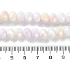 Electroplate Glass Beads Strands LAMP-S068-02F-4