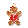Christmas Theme Alloy Enamel Pendants ENAM-Q509-02KCG-14-1