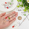 Teardrop Transparent Glass Dreadlocks Beads PALLOY-AB00073-3