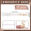 2Pcs PU Leather Tassel Pendant Decorations FIND-LP0004-01B-2