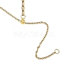 Adjustable 304 Stainless Steel Mixed Chain Lariat Necklace Making AJEW-JB01635-2