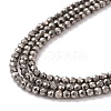 Electroplate Glass Beads Strands GLAA-H021-01A-FP12-5