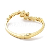 Brass Pave Shell Open Cuff Bangles for Women BJEW-Z061-11A-3