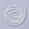 Electroplate Glass Beads Strands LS-EGLA-Q118-4mm-C17-2