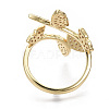 Brass Micro Pave Cubic Zirconia Cuff Rings X-RJEW-S044-074-NF-3