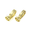 Brass Fold Over Clasps KK-B089-01G-2