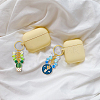 SUPERFINDINGS 5 Sets 5 Style Alloy Enamel Pendant Keychain KEYC-FH0001-39-7