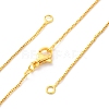 0.9MM Brass Box Chain Necklace Making NJEW-D302-77G-1