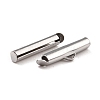 Non-Tarnish 304 Stainless Steel Slide On End Clasp Tubes X-STAS-C044-08B-P-3