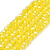 Electroplate Glass Beads Strands EGLA-A044-P1mm-A04-1