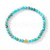 Bohemian Natural Imperial Jasper Round Beads Stretch Bracelets LS-NO3013-5-1