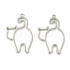 Alloy Open Back Bezel Pendants FIND-L025-02P-1