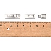 Tarnish Resistant 304 Stainless Steel Bayonet Clasps STAS-F122-34P-4
