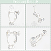 24Pcs Brass Screw On Clip-on Earring Findings KK-SP0001-20P-6