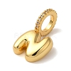 Brass Micro Pave Cubic Zirconia Pendants KK-K345-13N-G-2