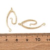 Textured Brass Connect Charms KK-CBAD6B8-02G-3