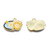 Alloy Enamel Pendants ENAM-N059-78-1