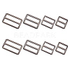 8Pcs 4 Styles Alloy Slider Buckles FIND-GF0007-01B-1