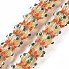 Transparent Handmade Bumpy Lampwork Beads Strands LAMP-T007-18-B06-1