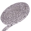 Glitter Resin Hotfix Rhinestone(Hot Melt Adhesive On The Back) DIY-WH0157-43E-04-1