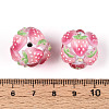 Fruit Round Resin Beads RESI-T059-03I-3