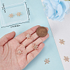 10Pcs Brass Micro Pave Clear Cubic Zirconia Connector Charms ZIRC-BBC0002-86B-3
