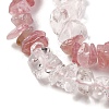Natural Quartz Crystal & Rose Quartz Beads Strands G-L610-A15-01-3
