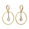 Brass Huggie Hoop Earring EJEW-JE04262-03-2