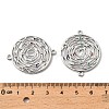 Brass Micro Pave Colorful Cubic Zirconia Hollow Connector Charms KK-K351-58D-P-3