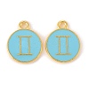 Alloy Enamel Pendants ENAM-S124-01B-16I-1