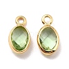 Eco-Friendly Brass with Glass Pendants KK-K268-01Q-2