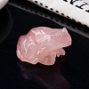 Natural Rose Quartz Carved Healing Frog Figurines PW-WG28161-21-1