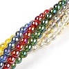 Electroplate Transparent Glass Beads Strands GLAA-T032-T8mm-AB-2