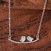 Alloy Couple Birds Pendant Necklaces for Women FS-WG2DA5D-01-1