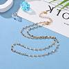 Brass Dapped Cable Chain Necklaces NJEW-JN03160-3