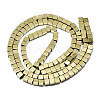 Electroplate Non-magnetic Synthetic Hematite Beads Strands X-G-S352-40-2