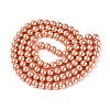 Baking Paint Pearlized Glass Pearl Round Bead Strands HY-Q003-6mm-36-2