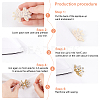 6Pcs 3 Style Glitter Hotfix Rhinestone Iron on Patches(Hot Melt Adhesive On The Back) AJEW-FG0003-69-3