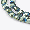 Electroplated Non-magnetic Synthetic Hematite Beads Strands G-P367-C03-1