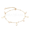 Brass Cable Chain Anklets AJEW-AN00328-1