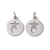 Non-Tarnish 304 Stainless Steel Charms STAS-Q201-T450P-1