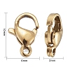 Ion Plating(IP) 304 Stainless Steel Lobster Claw Clasps STAS-H353-B-02G-3