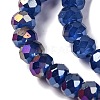 Baking Electroplate Glass Beads Strands DGLA-A039-J6MM-B04-3