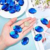 Acrylic Rhinestone Flat Back Cabochons GACR-FG0001-02-3