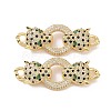 Brass Micro Pave Colorful Cubic Zirconia Connector Charms ZIRC-I063-08G-1