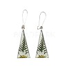 Print Alloy & Epoxy Leverback Earrings FS-WG26850-01-4
